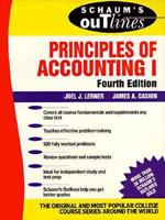 Schaum's Outline of Theory and Problems of Principles of Accounting (Schaum's Outline Series) 0070372780 Book Cover