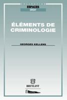 Elements de Criminologie 2802711946 Book Cover