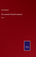 The Journal of Sacred Literature: Vol. X 3375104359 Book Cover