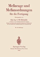 Messzeuge Und Messanordnungen: Fur Die Fertigung 3540033572 Book Cover