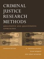 Criminal Justice Research Methods: Qualitative and Quantitative Approaches 0205287107 Book Cover