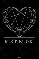 Rock Music Planner: Rock Music Geometric Heart Music Calendar 2020 - 6 x 9 inch 120 pages gift 1661591884 Book Cover