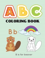 ABC Coloring Book: Children's Coloring Pages With Cute Letters And Designs, Alphabet Learning For Beginners B08P3H13V3 Book Cover