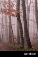 Notebook: Nebel, Wald, B�ume, Natur Notizbuch / pers�nliches Tagebuch / Schreibheft / Logbuch / Tages- oder Trainingsplaner / Vokabelheft / Notizen - 6 x 9 Zoll (15,24 x 22,86 cm, ca. DIN A5), 150 lin 1704355087 Book Cover