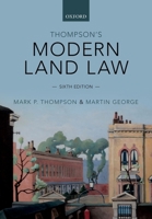 Modern Land Law 0198722834 Book Cover