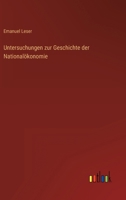 Untersuchungen Zur Geschichte Der National Konomie 3863830253 Book Cover
