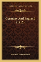 Germany and England 0548846162 Book Cover