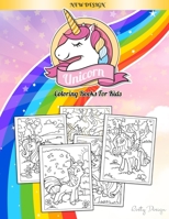 Unicorn Coloring Books For Kids: Ages 4-8 Large Page (8.5 x 11 Inch) 1698902212 Book Cover