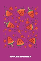 Wochenplaner: Wassermelonen-Explosion DIN A5 florales Inlay - Wochenkalender 52 Wochen für Trendsetter (pink) (German Edition) 1687726124 Book Cover