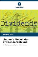 Lintner's Modell der Dividendenzahlung (German Edition) 6206928179 Book Cover