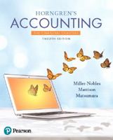 Horngren's Accounting, The Financial Chapters 0133866882 Book Cover