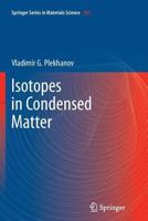 Isotopes in Condensed Matter 3642435734 Book Cover