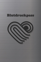 Blutdruckpass: Platz für 2000 Messungen | ca. DIN A6 | unkompliziert, übersichtlich, klein und handlich | Blutdrucktagebuch zum Ausfüllen von Datum, ... und Puls. (Herz gestreift) (German Edition) 1713150603 Book Cover