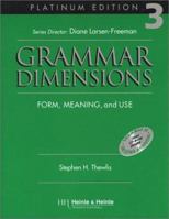 Grammar Dimensions 3, Platinum Edition: Form, Meaning, and Use 0838402771 Book Cover