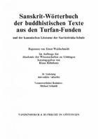 Sanskrit-Worterbuch Der Buddhistischen Texte Aus Den Turfan-Funden. Lieferung 20: Matsadrsa-Mleccha. Verantwortlicher Redaktor: Michael Schmidt. Mitar 3525261683 Book Cover