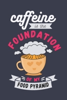 Caffeine is the foundation of my food pyramid: 2022 monthly & weekly dated planner for coffee loving dad mom friends coworkers B097XB8JZM Book Cover