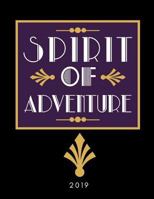 Spirit of Adventure 2019: Weekly Diary (12 Month Calendar Agenda Book with Week to View Spread) Black and Gold Artistic Art Deco Design 1726652009 Book Cover