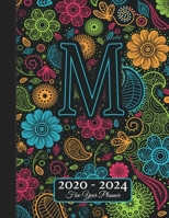 Five Year Planner: Monogram M Voodoo Style Binding I Your Initials Motivational Bullet Planner I 5 Years Appointments, Family Events, Log Book Business I Agenda & Schedule Journal I Christmas Gift 1673973841 Book Cover