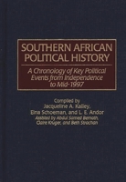 Southern African Political History: A Chronology of Key Political Events from Independence to Mid-1997 0313302472 Book Cover