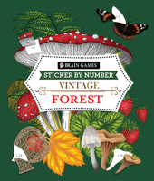 Brain Games - Sticker by Number: Vintage Forest 1639387463 Book Cover