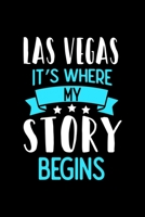 Las Vegas It's Where My Story Begins: Las Vegas Dot Grid 6x9 Dotted Bullet Journal and Notebook 120 Pages 1673534082 Book Cover