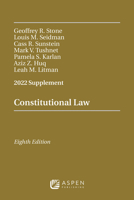 Constitutional Law 2022 Supplement 1543858856 Book Cover