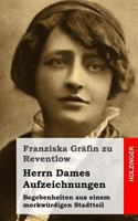 Herrn Dames Aufzeichnungen 8026889614 Book Cover