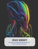 Space Serenity: An Adult Coloring Book Featuring Cute Aliens and Cosmic Scenes B0C5G7Q4HK Book Cover