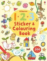 123 Sticker and Colouring Book (Usborne Colouring Book + Stickers) 1409564592 Book Cover