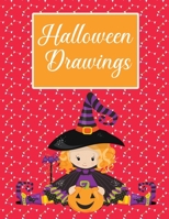 Halloween Drawings: 31 Nights of Fright - A Halloween Drawing Prompt Book for toodler, kids and teenager. Halloween Drawing Prompt Sketchbook 8.5" x 11 1696856701 Book Cover