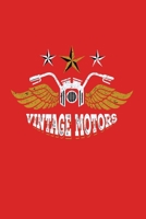 Vintage Motors: Vintage American Motorcycle Gift For Indian Old Biker Motorcycle Motorbike Bikers Distressed Style Journal 6" x 9"(15.24 x 22.86 cm), 120 Pages (Motorcycle Themed Book) 1650477295 Book Cover