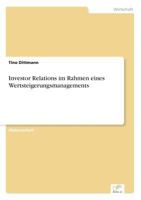 Investor Relations Im Rahmen Eines Wertsteigerungsmanagements 3838613716 Book Cover