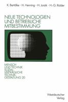 Neue Technologien Und Betriebliche Mitbestimmung 353112255X Book Cover