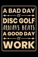 A Bad Day Of Disc Golf Always Beats A Good Day Of Work: Disc Golf Scorecards Album for Golfers Best Scorecard Template Log Book to Keep Scores Record Gifts for Golf Men/Women 6x9 (120 Pages) 169889449X Book Cover