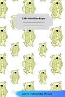 Dog Sloth Theme Wide Ruled Line Paper 1706286953 Book Cover