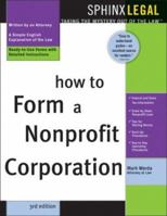 How to Form a Nonprofit Corporation 1572482311 Book Cover