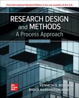 ISE Research Design and Methods: A Process Approach 1265798192 Book Cover