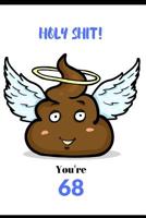 Holy Shit, You're 68: Novelty 68 year old Birthday Greeting Card & Gift In One. For Men Women in Middle Age. Both an Undated Planner/Diary & Blank Lined Gratitude Notebook. Cheeky Cover, Poop Joke. Pl 1097604837 Book Cover