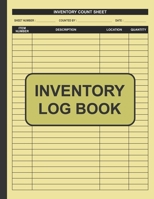 Inventory Log Book: 110 pages 8.5 x 11 inches (double-sided), perfect binding, non-perforated - Business Inventory Ledger Organizer Log Book Sheets 1709066717 Book Cover