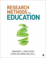 Research Methods for Education 1506303323 Book Cover