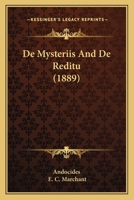 De Mysteriis And De Reditu 1161046410 Book Cover
