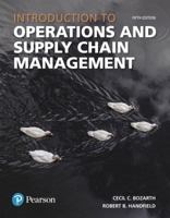 Introduction to Operations and Supply Chain Management 0134740904 Book Cover