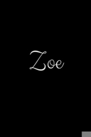 Zoe: notebook with the name on the cover, elegant, discreet, official notebook for notes 1657974774 Book Cover