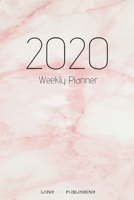 2020 Weekly Planner: Monthly and Weekly Planner Pink Granite Calendar View and Inspirational Quotes 1677966092 Book Cover