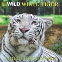 WHITE TIGER Calendar 2022: WHITE TIGER calendar 2022 "8.5x8.5" Inch 16 Months JAN 2022 TO APR 2023 finished and Glossy B094LDCKGG Book Cover