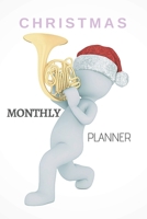 Christmas Monthly Planner: Organizer , Calendar , Schedule, New Year Agenda, Notebook,(110 Pages, Lined , 6 x 9) 1711549029 Book Cover