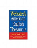 Webster's American English Thesaurus