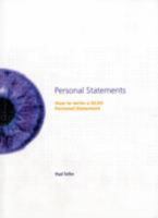 Personal Statements: How to Write a Ucas Personal Statement. Paul Telfer 0951928414 Book Cover