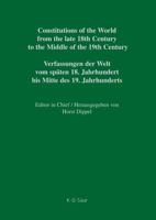 Constitutions of the World: Hawai'i and Liberia (Constitutions of the World from the Late 18th Century to the) 3598357583 Book Cover