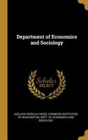 Department of Economics and Sociology 1115841823 Book Cover